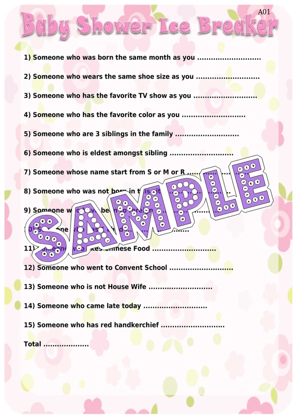 perty Baby theme Paper Games (list858_1) - 8