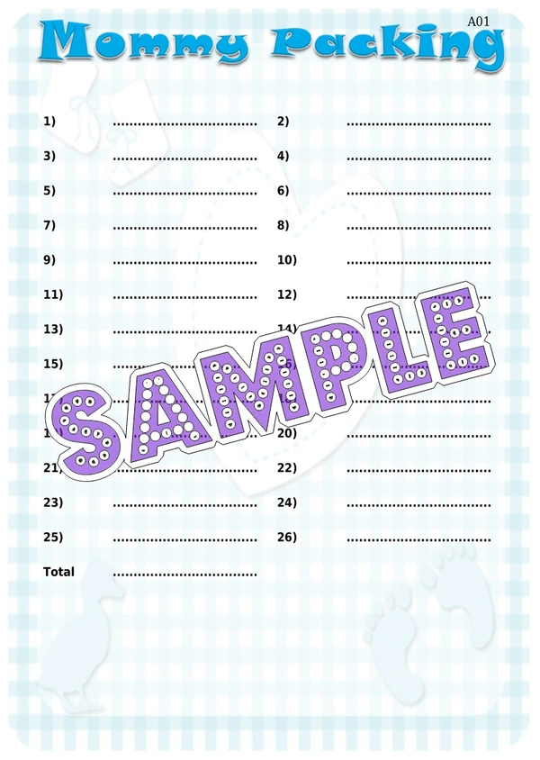 perty Baby theme Paper Games (list859_1) - 12