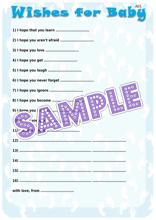 perty Baby theme Paper Games (list877_1) - 12