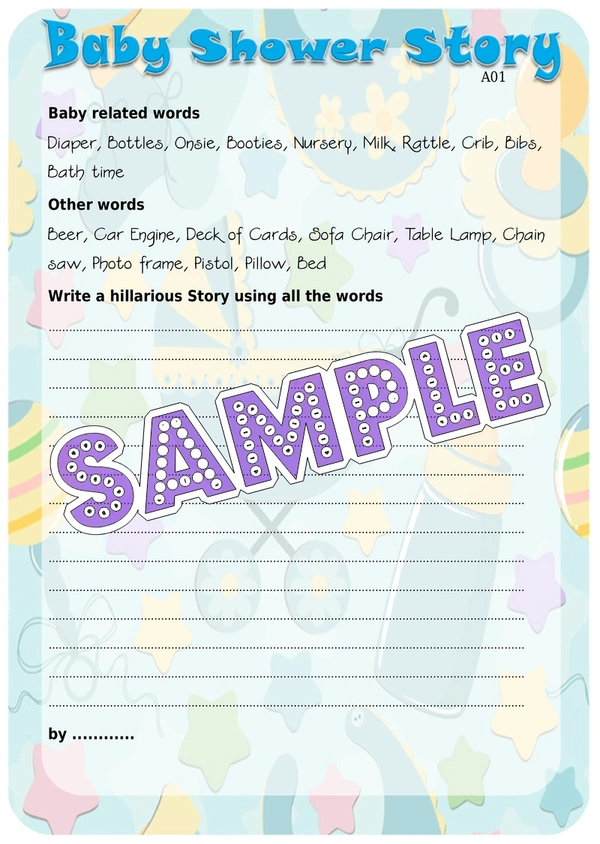 perty Baby theme Paper Games (list878_1) - 24