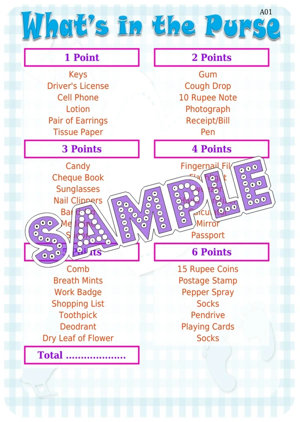 perty Baby theme Paper Games (list881_1) - 8
