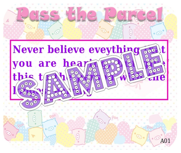 perty Baby theme Paper Games (list882_1) - 4.4 x 3.7