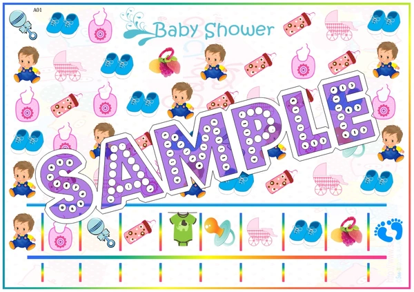 perty Baby theme Paper Games (list884_1) - 4