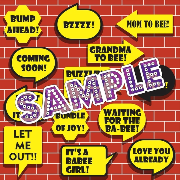 perty Baby theme Props (list1942) - 8.9 x 5.9