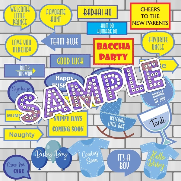 perty Baby theme Props (list1943) - 12.2 x 8.9