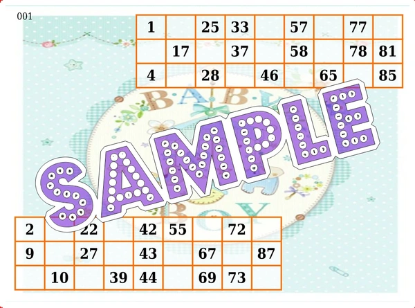 perty Baby theme Tambola Housie (list1002_1) - 48