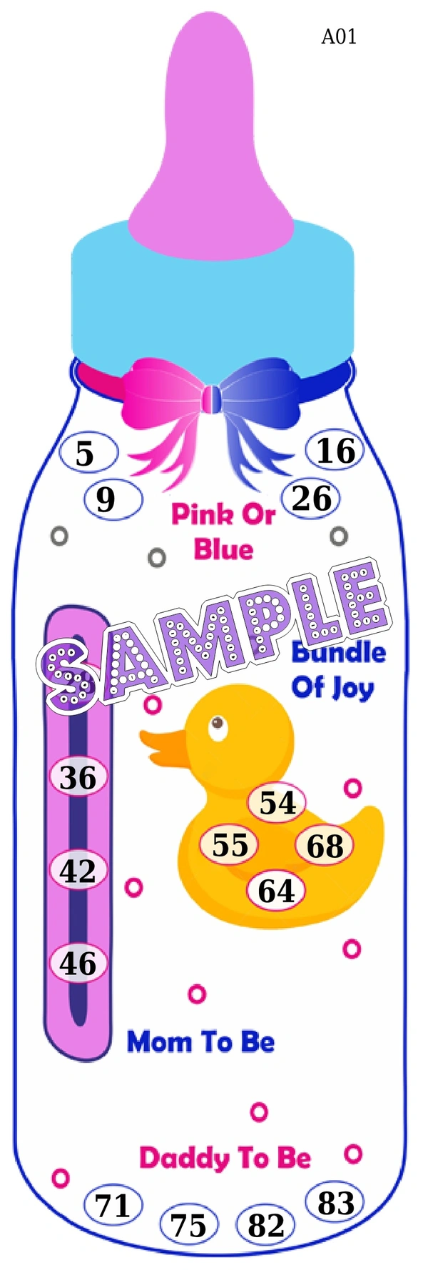 perty Baby theme Tambola Housie (list1453_1) - 48