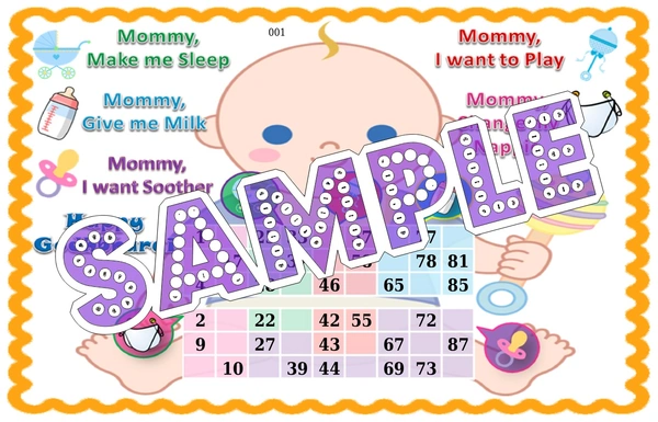 perty Baby theme Tambola Housie (list1456_1) - 24