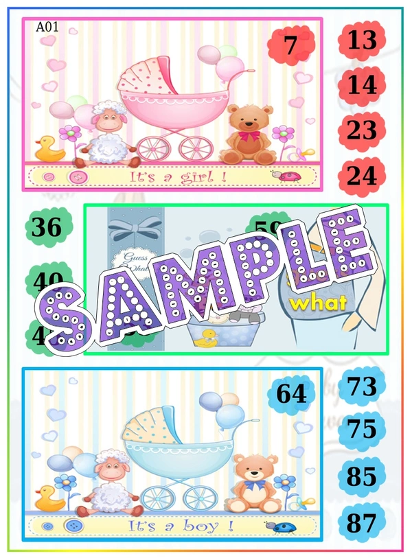 perty Baby theme Tambola Housie (list2187_1) - 48