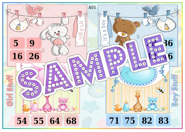 perty Baby theme Tambola Housie (list2188_1) - 24