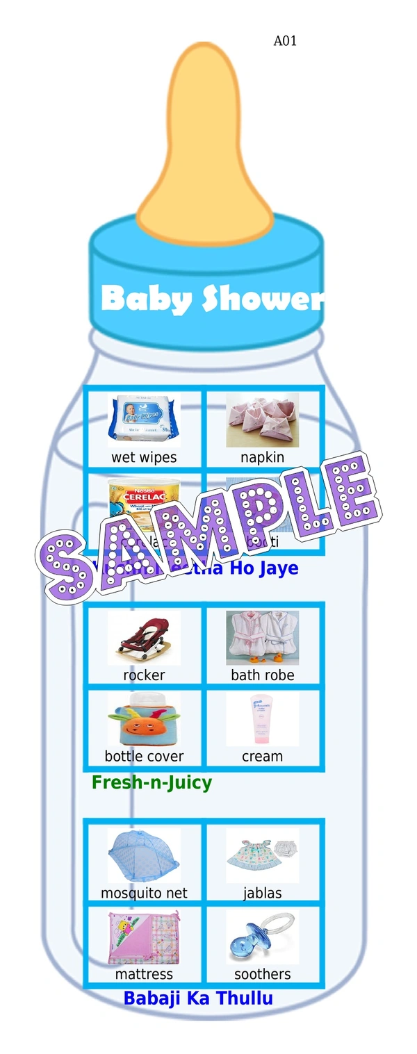 perty Baby theme Tambola Housie (list229_3) - 24