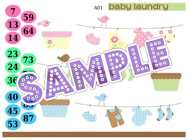 perty Baby theme Tambola Housie (list2506_1) - 48