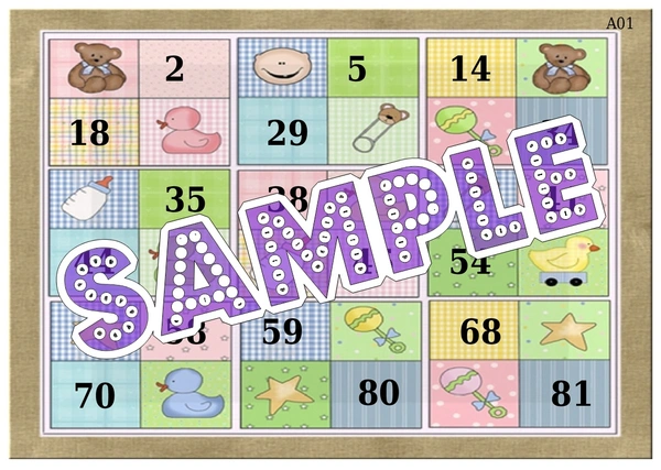 perty Baby theme Tambola Housie (list725_1) - 24