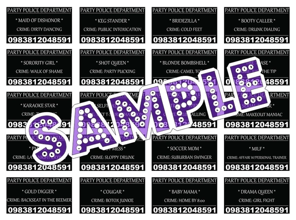 perty Bachelor theme Props (list1847) - 8.9 x 5.9