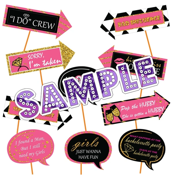 perty Bachelor theme Props (list1848) - 6 x 4.4