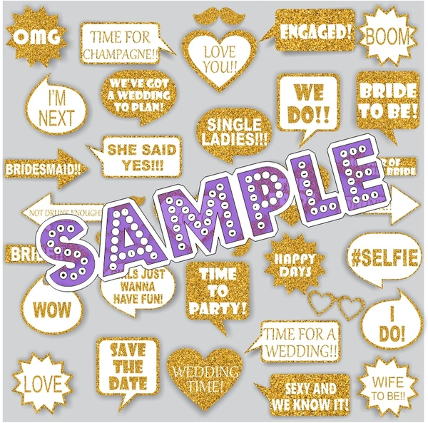 perty Bachelor theme Props (list1851) - 6 x 4.4