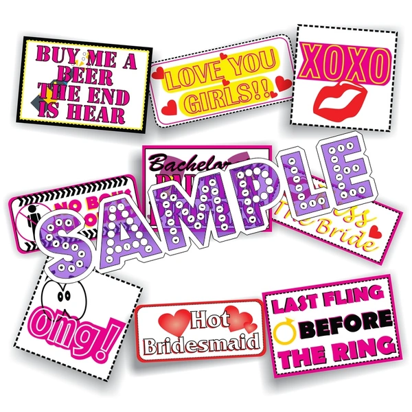 perty Bachelor theme Props (list1888) - 6 x 4.4