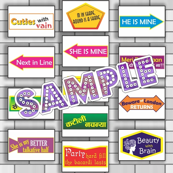perty Bachelor theme Props (list1891) - 8.9 x 5.9