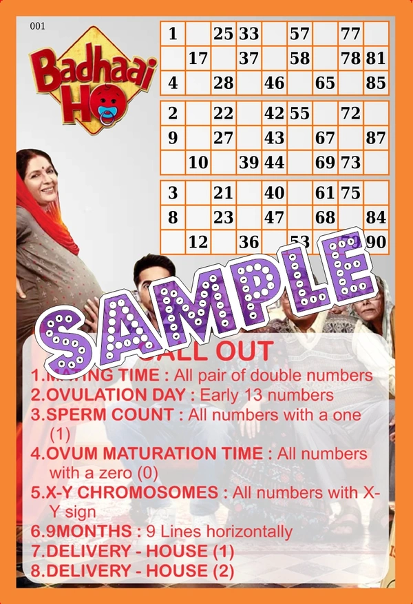 perty Badhai Ho theme Tambola Housie (list3211_1) - 24