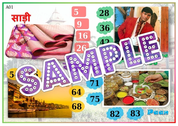 perty Banaras theme Tambola Housie (list765_1) - 24