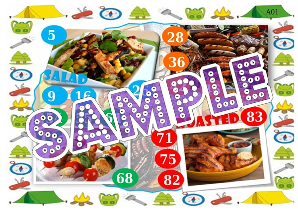 perty Barbecue theme Tambola Housie (list681_1) - 16