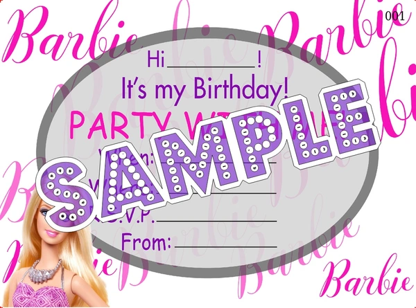 perty Barbie theme Cards (list3454_1) - 24