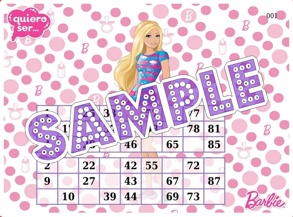 perty Barbie theme Tambola Housie (list1181_2) - 16