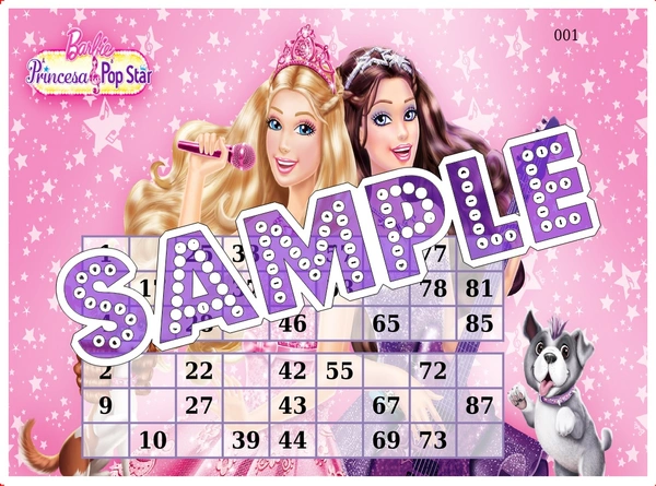 perty Barbie theme Tambola Housie (list1181_3) - 48