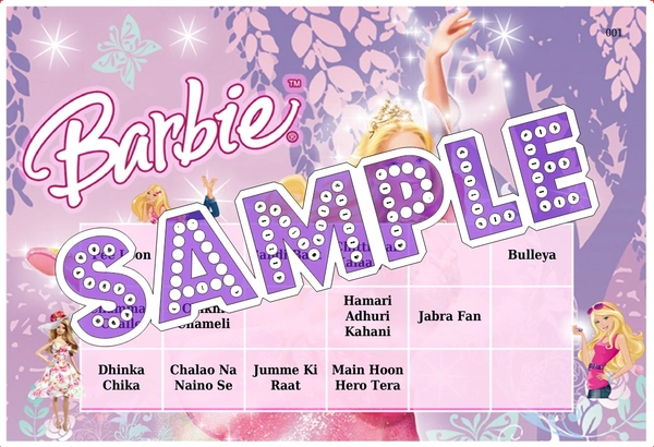 perty Barbie theme Tambola Housie (list1388_1) - 12