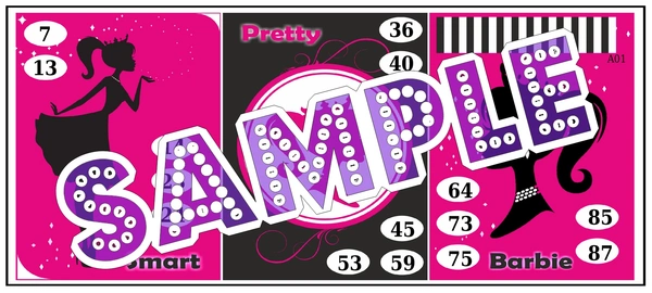 perty Barbie theme Tambola Housie (list1427_1) - 36