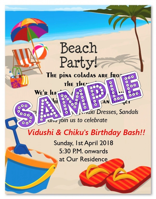 perty Beach theme Cards (list1186_1) - 24