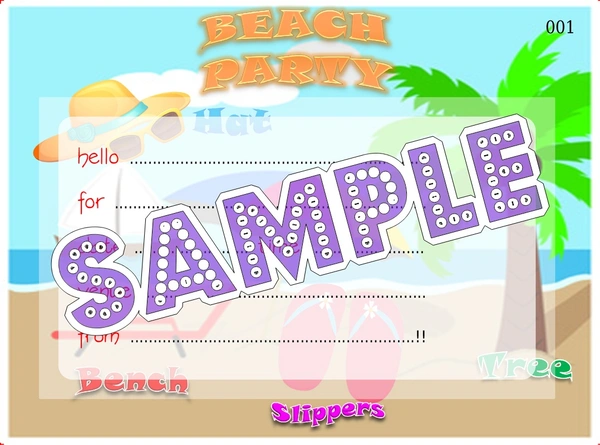 perty Beach theme Cards (list3713_1) - 24