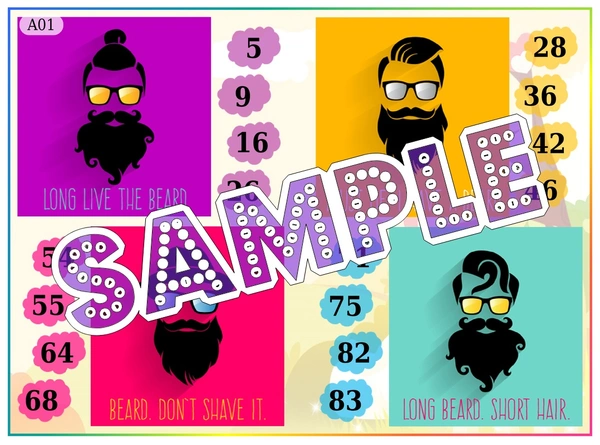 perty Beard theme Tambola Housie (list2193_1) - 16