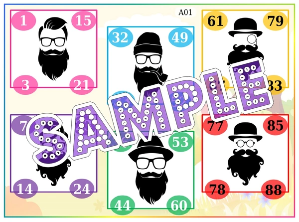 perty Beard theme Tambola Housie (list2194_1) - 24