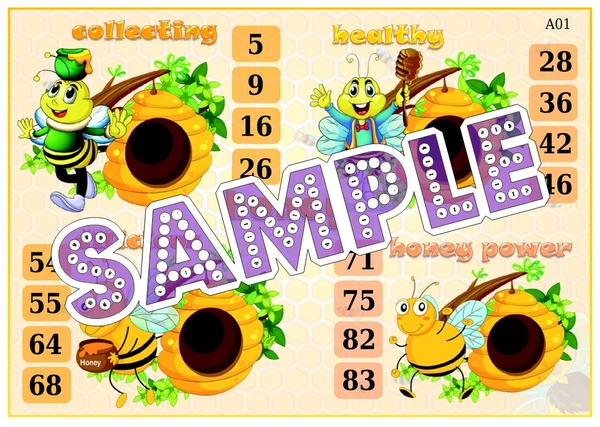perty Bee theme Tambola Housie (list2200_1) - 24