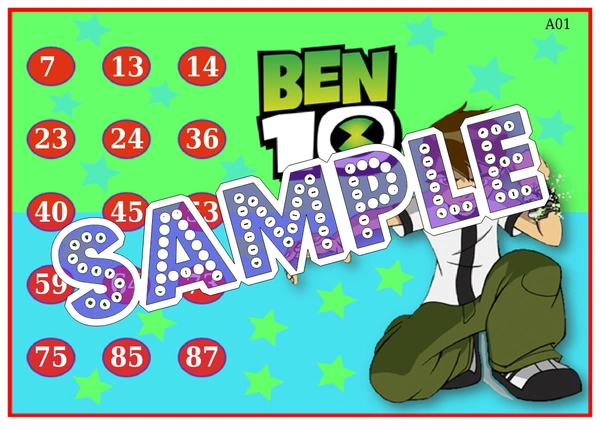 perty Ben 10 theme Tambola Housie (list1068_1) - 16