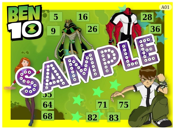 perty Ben 10 theme Tambola Housie (list2938_1) - 24