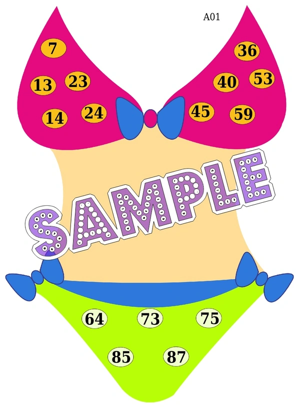 perty Bikini theme Tambola Housie (list1295_1) - 24