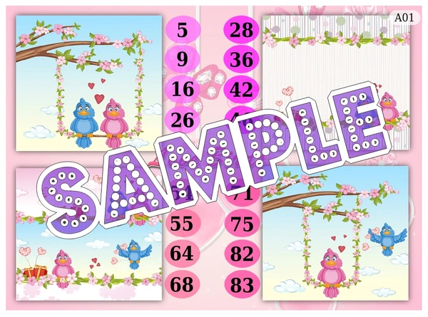 perty Bird theme Tambola Housie (list2206_1) - 16