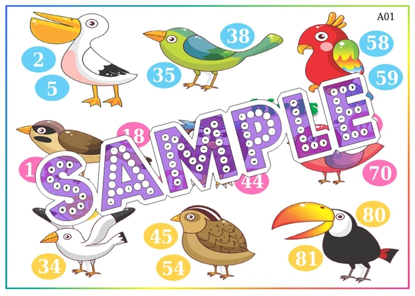 perty Bird theme Tambola Housie (list2207_1) - 16