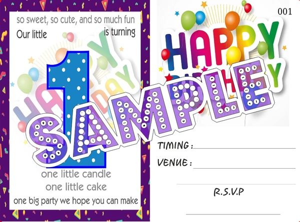 perty Birthday theme Cards (list3424_1) - 48