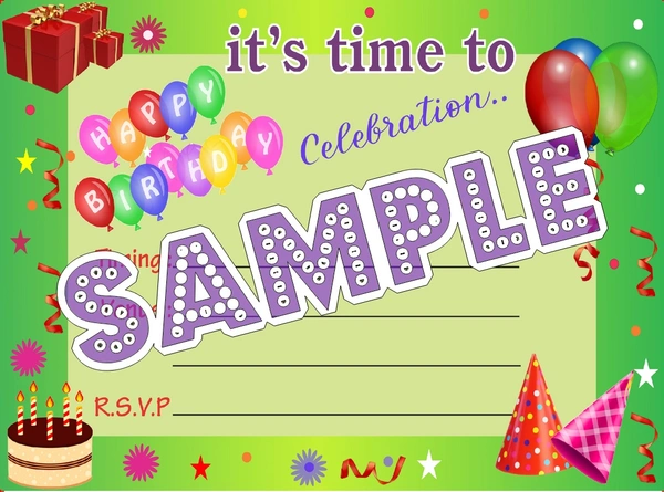 perty Birthday theme Cards (list3428_1) - 24
