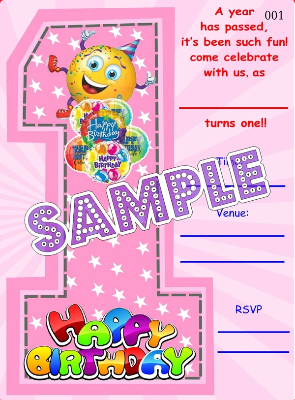 perty Birthday theme Cards (list3435_1) - 48