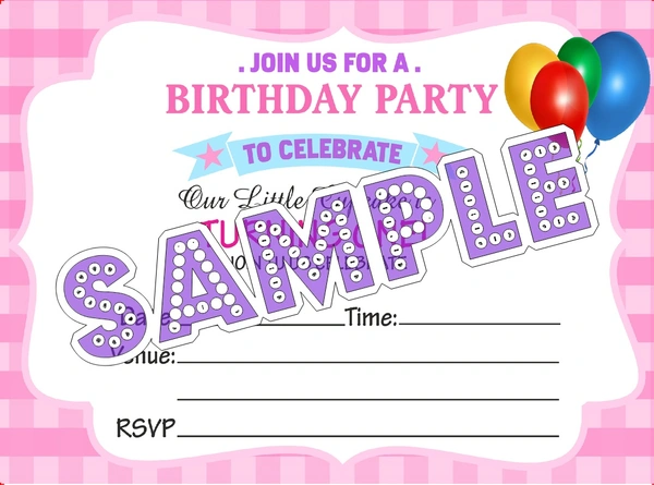 perty Birthday theme Cards (list3473_1) - 48