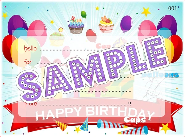perty Birthday theme Cards (list3717_1) - 48
