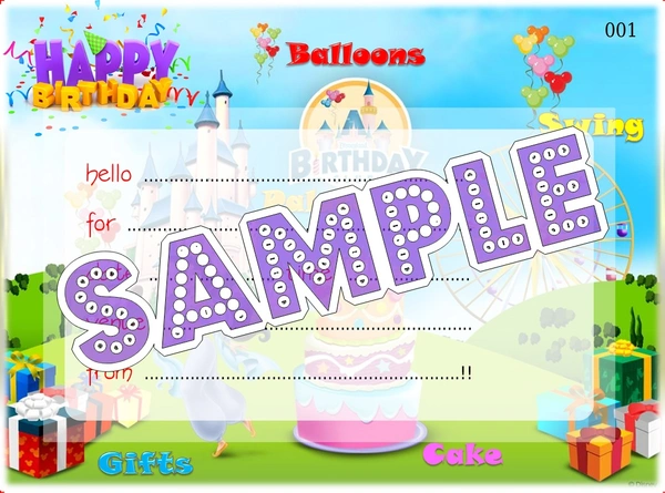perty Birthday theme Cards (list3718_1) - 24