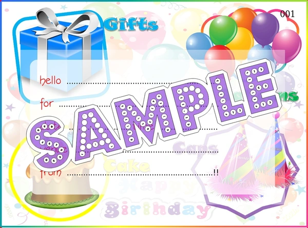 perty Birthday theme Cards (list3721_1) - 24