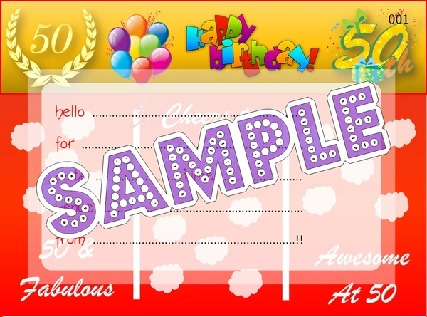 perty Birthday theme Cards (list3725_1) - 24