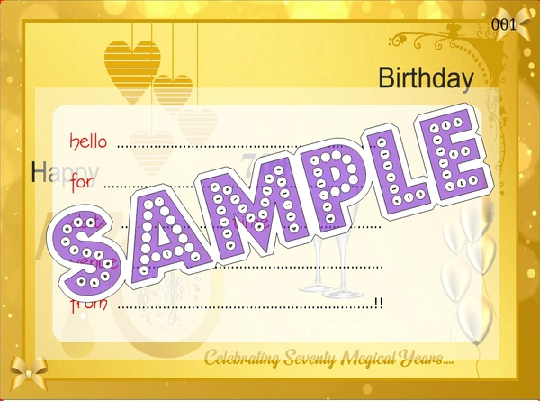perty Birthday theme Cards (list3727_1) - 24