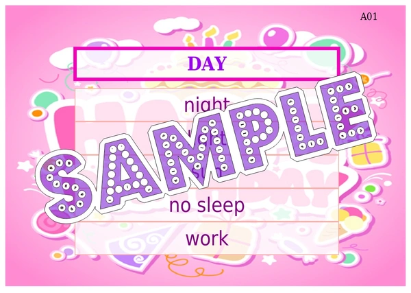 perty Birthday theme Paper Games (list3287_1) - 6 x 4.2